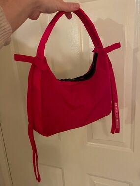 Sandy Liang x Baggu red nylon bag